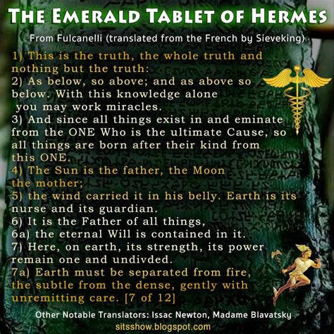 emerald tablet of hermes text